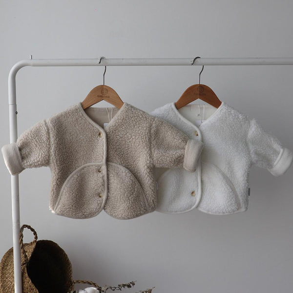 Autumn Baby Lamb Wool Coat Wholesale Baby Clothes