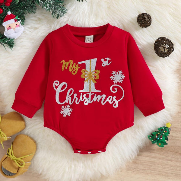 Christmas Baby Boys And Girls Winter/Autumn Romper Wholesale Baby Clothes