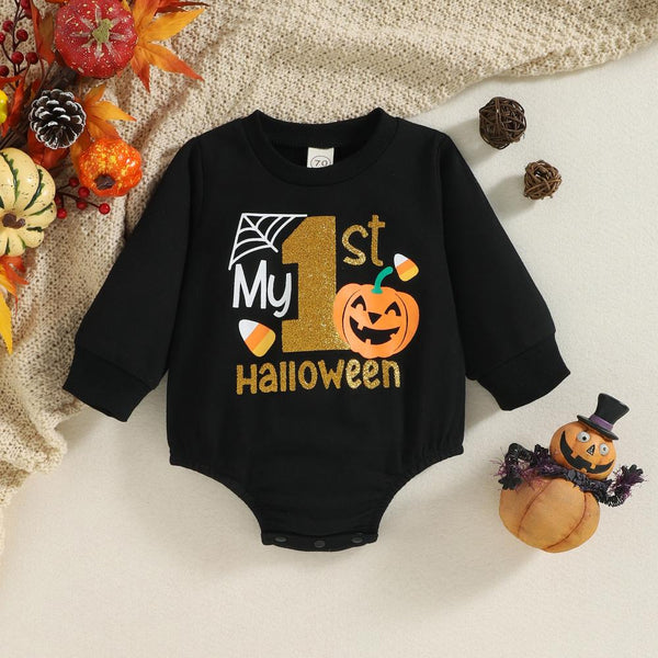 Halloween Autumn Boy Baby Romper Wholesale Baby Children Clothes