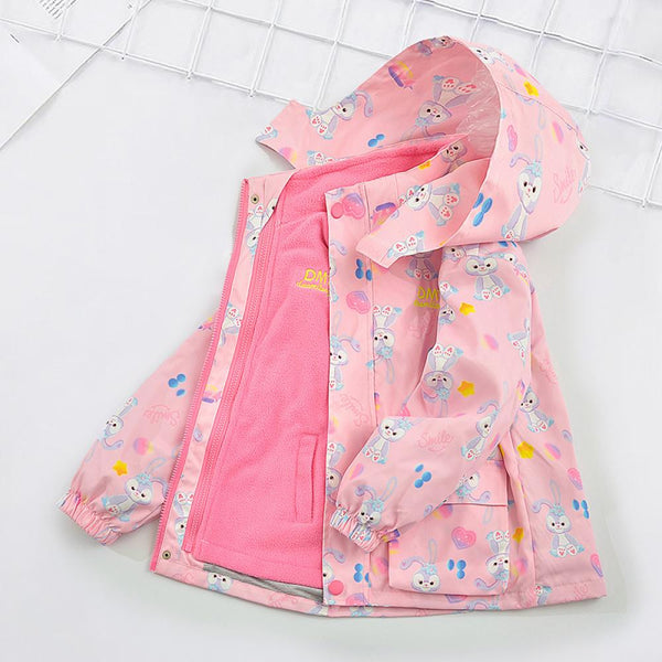 Girls Jacket Fleece Jacket Removable Three-in-One Fleece Liner for Autumn and Winter Wholesale