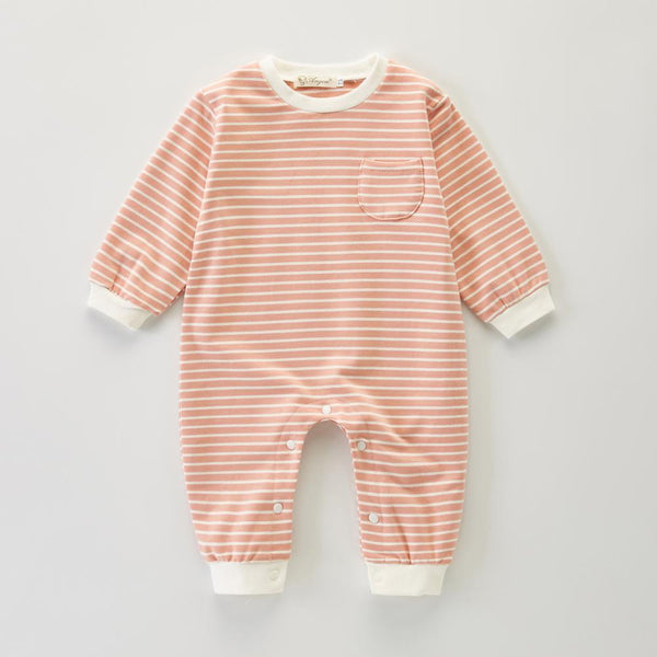 Spring Autumn Baby Boy And Girl Striped Bodysuit Wholesale Baby Clothes