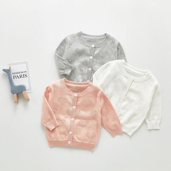 Infant Baby Breathable Cotton Soft Cardigan Hollow Sunscreen Shirt Jacket Wholesale Baby Clothes