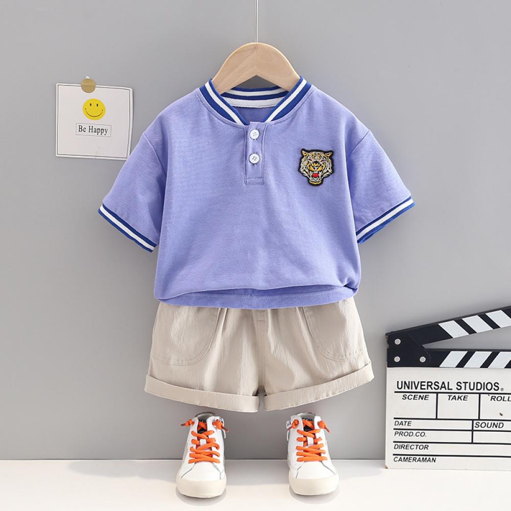 Boys Tiger Top and Shorts Set Boy Clothes Wholesale