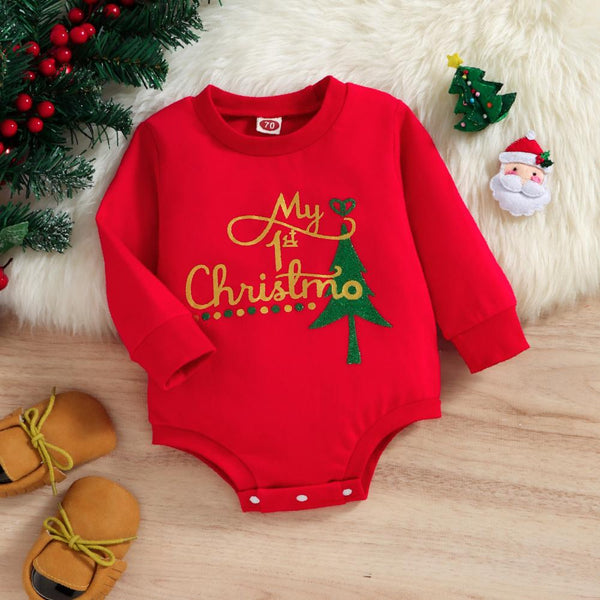 Christmas Baby Red Romper Wholesale Baby Clothes
