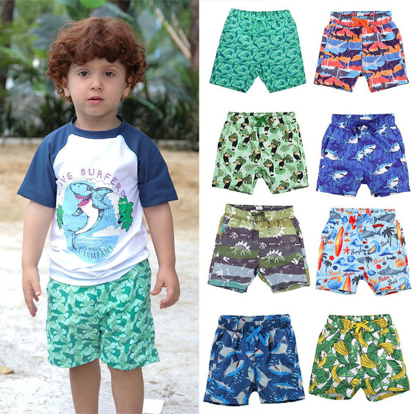 2022 New Boys European and American Style Beach Pants Quick-drying Seaside Swimming Trunks Boys Clothing Wholesale