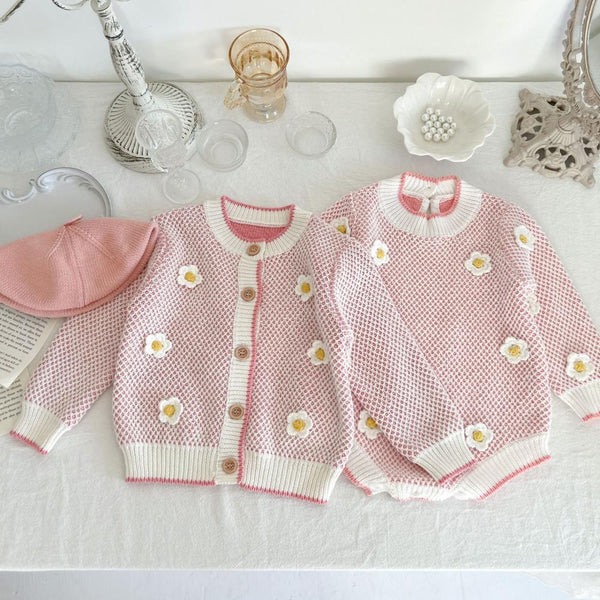 Autumn Baby Knitted Bodysuit Wholesale Baby Clothes