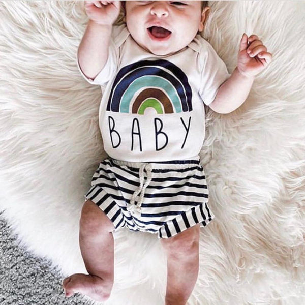 Newborn Baby Romper Rainbow Baby Jumpsuit Baby Clothes Cheap Wholesale