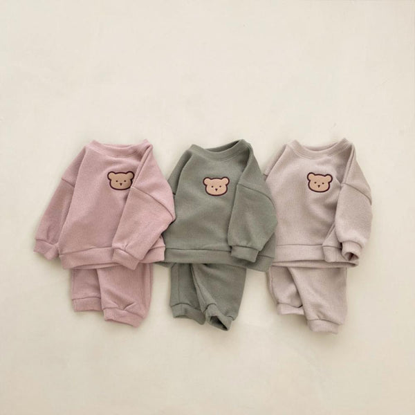 Autumn Boys and Girls Baby Long-sleeved Sweater and Pants Two-piece Set Wholesale Baby Clothes