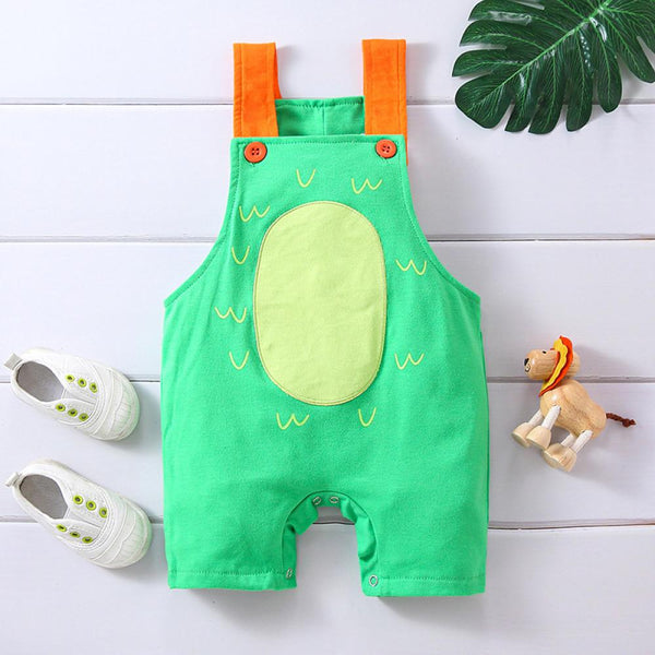 Unisex Cute Dinosaur Two-color Suspenders Baby Wholesale Clothes