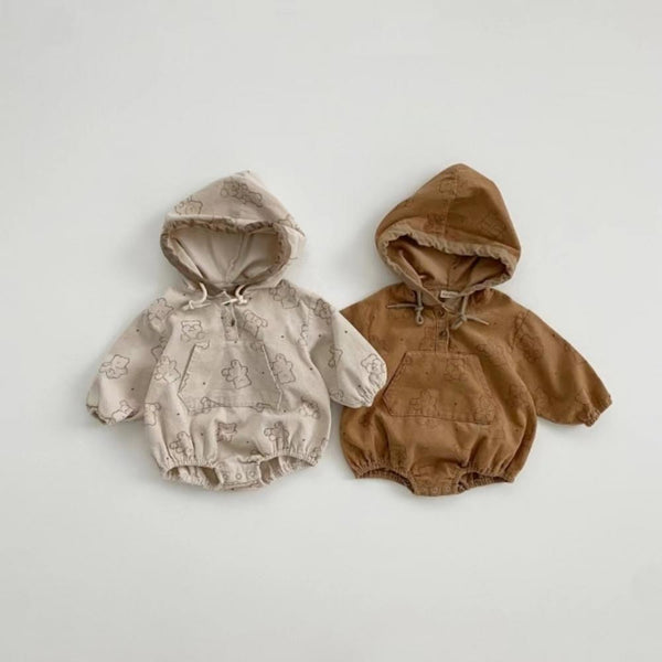 Baby Bear Hoodie Corduroy Sweatshirt Baby Clothes Wholesale