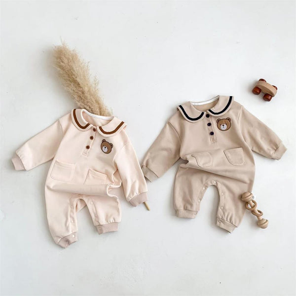 Baby Cute Bear Jumpsuit For Boys And Girls Wholesale