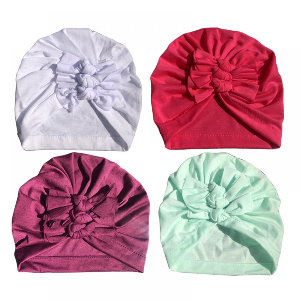 New Bow Baby Hat Spring And Autumn Solid Color Baby Hat Newborn Baby Hat 21 Colors Available Wholesale Baby Hats