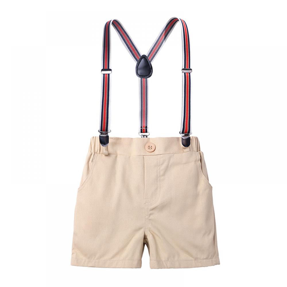 Baby Boys Set Polo Short Sleeve Romper Suspender Shorts Gentleman Set Buy Baby Clothes Wholesale