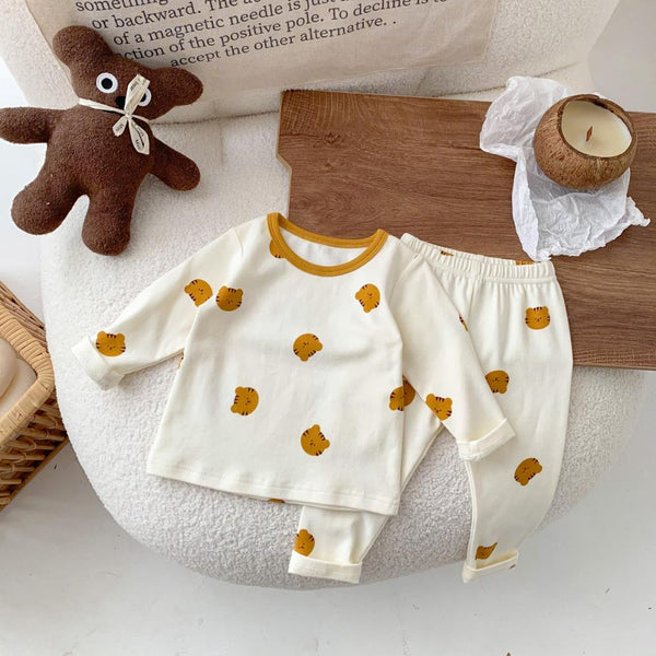 Baby Boys And Girls Cotton Bottoming Western-style Two-piece Set Wholesale Baby Clothes