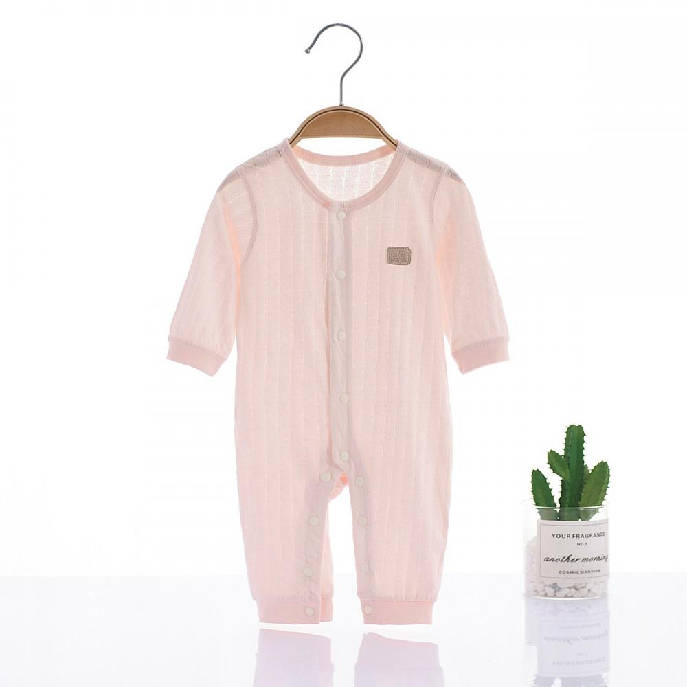 Newborn Baby Summer Cotton Long Sleeve Romper Pajamas Boutique Baby Clothes Wholesale