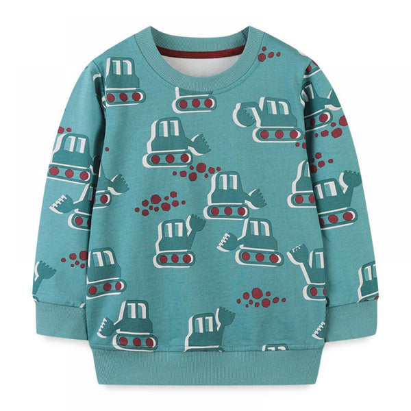 Boys Sweater Autumn Long Sleeve Sweater Shirt Cartoon Printing Pullover Wholesale Boys Clothes