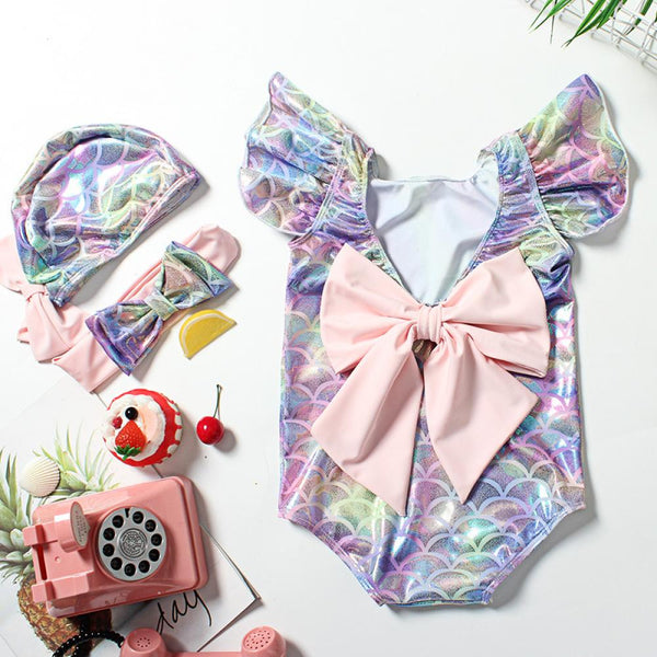 Cute Children Swimsuit Female Spa One Piece Swimsuit Girls Baby Baby Princess Mermaid Swimsuit Wholesale Plus Size Swimsuits
