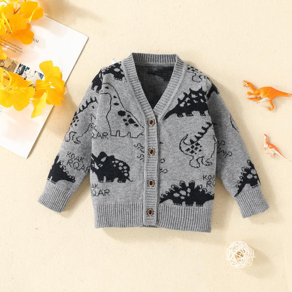 Autumn Winter Baby Boys Knit Cardigan Wholesale Boys Clothes