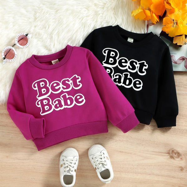 Unisex Baby Letter Print Casual Top Wholesale Kids Clothes