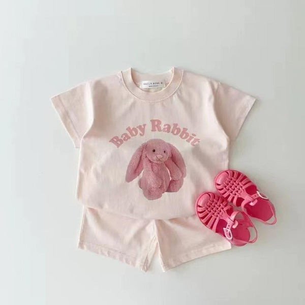 Baby GIrls Cartoon Top and Shorts Set Wholesale Girls Clothing