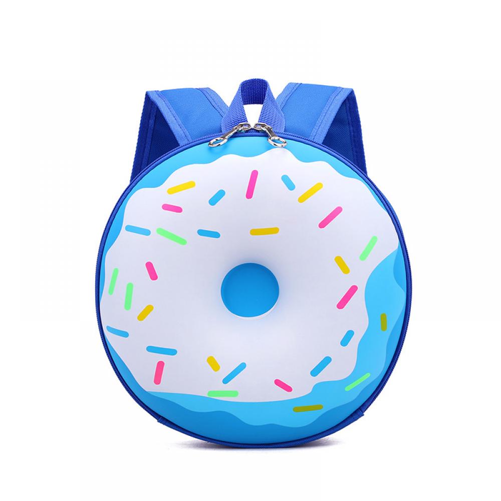 Children Schoolbag Cartoon Cute Donut Backpack Kindergarten Boys and Girls Lightweight Rainbow Creative Backpack