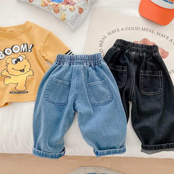 0-3 Years Old Spring and Autumn Baby Boys Korean Casual Denim Pants Wholesale Boys Clothes