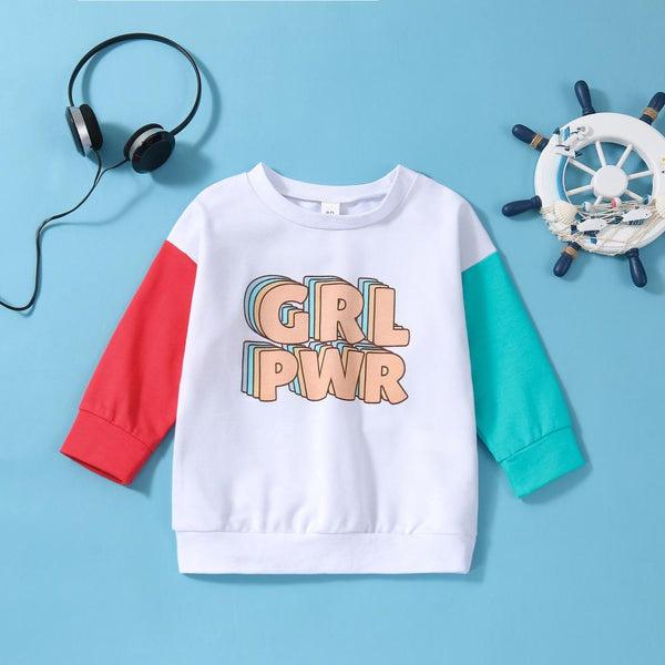 Boys Sweatshirt Spring And Autumn Color Matching Top Wholesale Kids Clothes