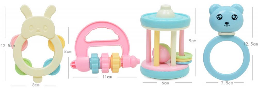 Newbaby Toys Rattle Set Milk Bottle Baby Teether  0-2 YearsOld  6 Pcs And10 Pcs Baby Toys Wholesale BabyToys Online