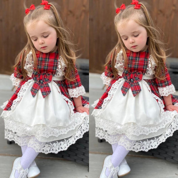Girls Lace Bow Princess Dress Wholesale Girls Dress