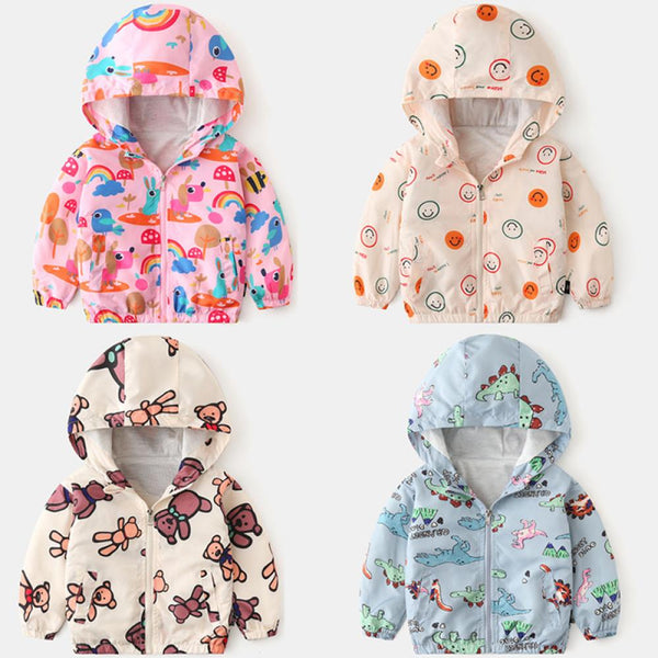 Unisex Boy And Girls Coat Autumn Windbreaker Children's Coat Spring Jacket Wholesale