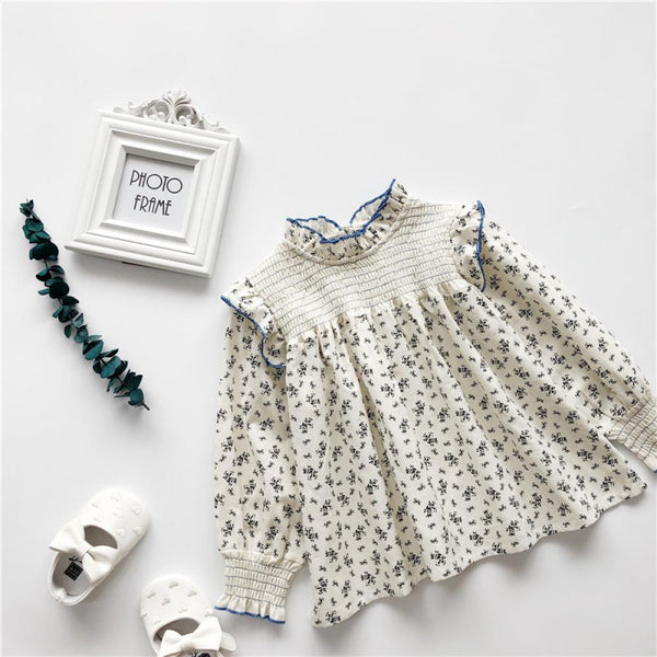 Girls Spring Auutmn Floral Top Wholesale Baby Girl Clothes