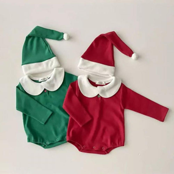 Autumn Boys And Girls Christmas Velvet Romper Wholesale Baby Clothes