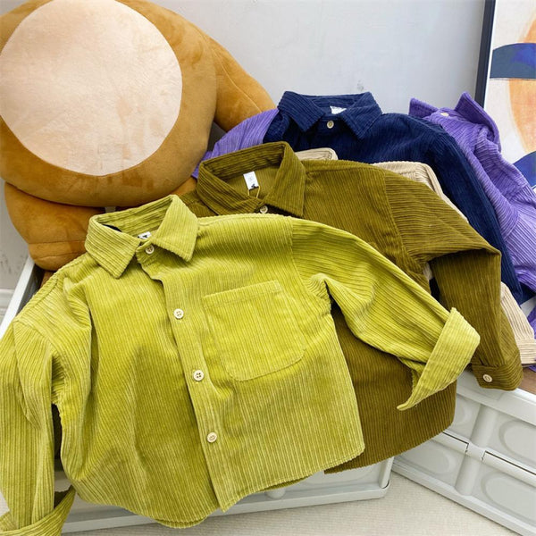 Toddler Autumn Children Long Sleeve Shirt Coat Wholesale Kids Clothes