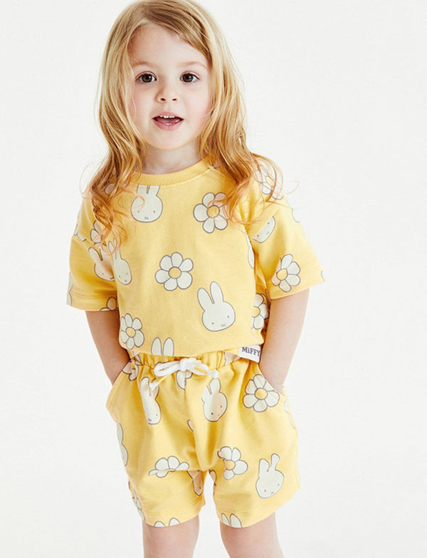 Summer New Short Sleeve Children's Suit Cotton Girls Suit Wholesale
