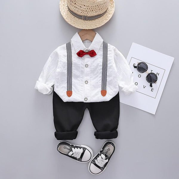 Boys Spring Western Style Shirts and Autumn Two Pieces Set Wholesale Boys Clothes