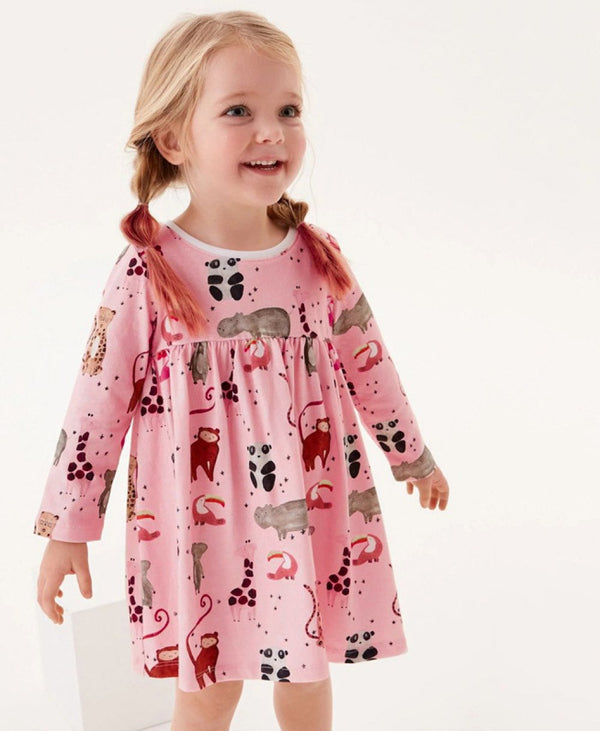 Toddler Girls Autumn Cute Long Sleeve Dress Wholesale Girls Dress