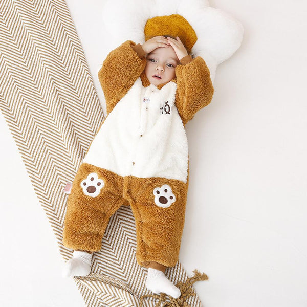 Baby Winter Padded Cute Cotton Jumpsuit Wholesale Baby Clothes