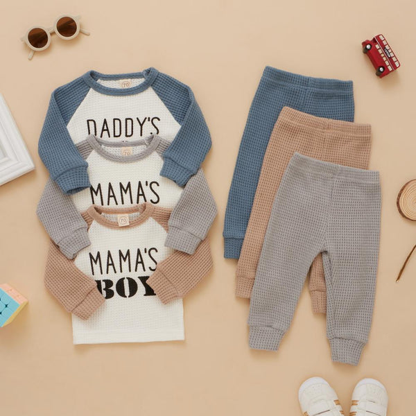 Boys Autumn Suit Letter Sweater + Pants Set Wholesale Baby Boy Clothes