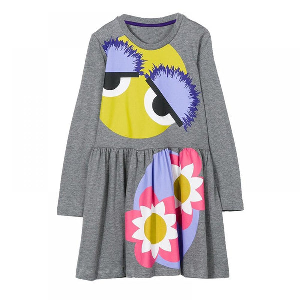 Toddler Girls Dresses Autumn Princess Dresses Knitted Long Sleeves Girls Dress Wholesale
