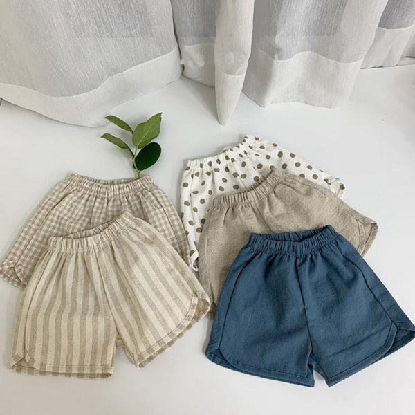 Girls Shorts Summer Girl Baby Linen Cotton Shorts Wholesale Girls Shorts