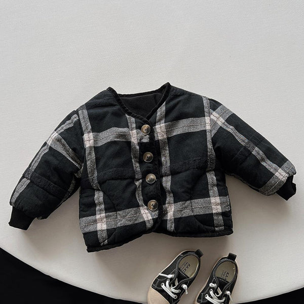 Winter New Children's Plaid Cotton-padded Clothes For Boys And Girls Children's Thick Coat Wholesale Kids Clothes