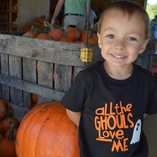 Halloween Goblin Print Cotton Short Sleeve T-Shirt Wholesale Kids Clothes