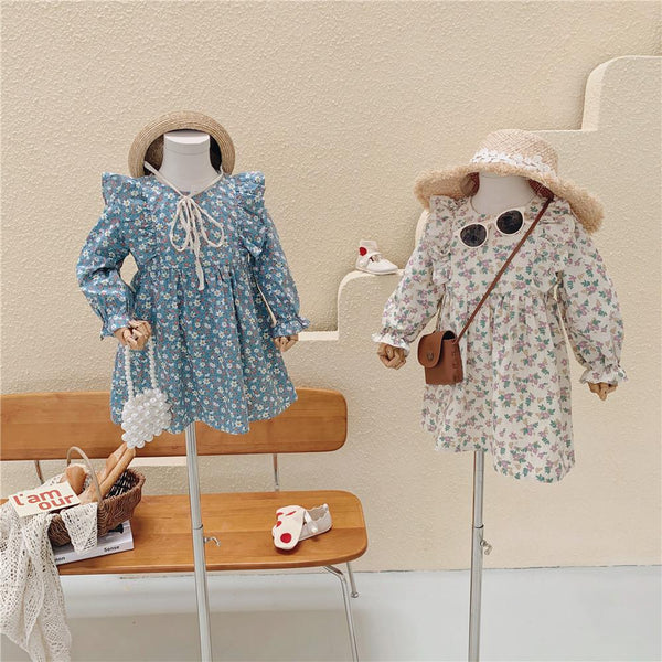 Girls Spring Autumn Floral Dress Baby Girl Wholesale