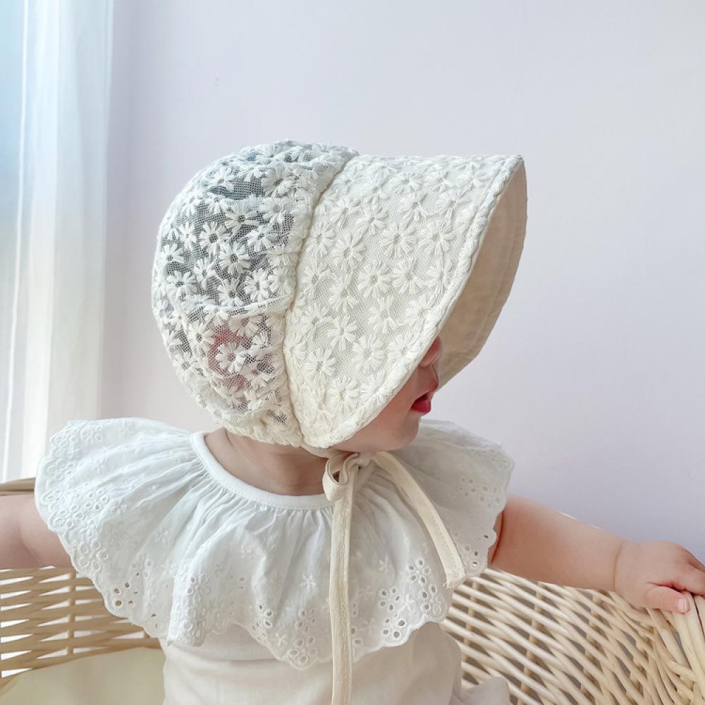 Baby Girls Hat Summer New Korean Baby Lace Breathable Sun Hat Sweet And Cute Princess Palace Hat Baby Accessories Wholesale
