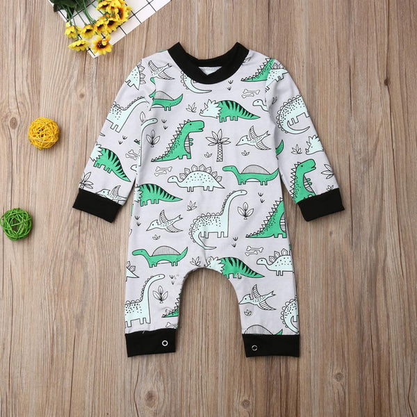 Boys Dinosaur Jumpsuits Baby Wholesale Clothes