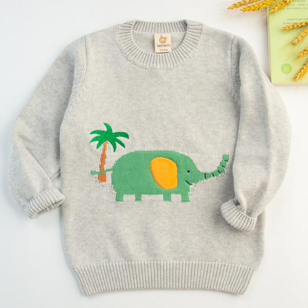 Boy Cotton Sweater Autumn Winter Knit Pullover Sweater Wholesale Boys Clothes