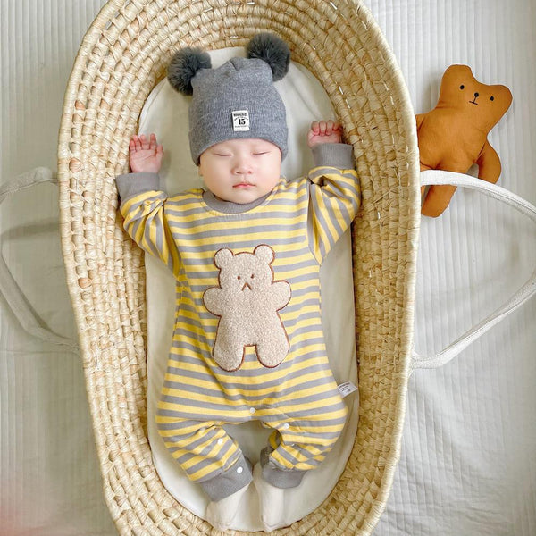 Autumn/Winter Baby Stripe Long-sleeve Romper Wholesale Baby Clothes