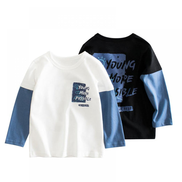 Autumn New Children's Bottoming Shirt Boys Long Sleeve T-shirt Wholesale