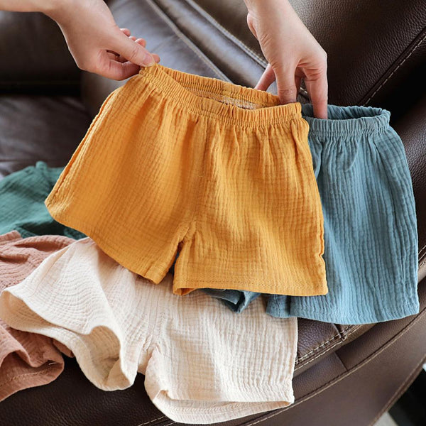 1~5Y Baby Cotton And Linen Shorts Summer New Children's Five-Point Pants Boys Thin Section Breathable Wholesale Kids Clothes