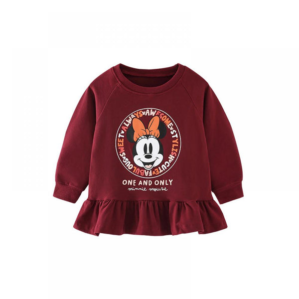 Autumn Toddler Girls Cartoon Cotton Long Sleeve Sweater Wholesale Girls Clothes
